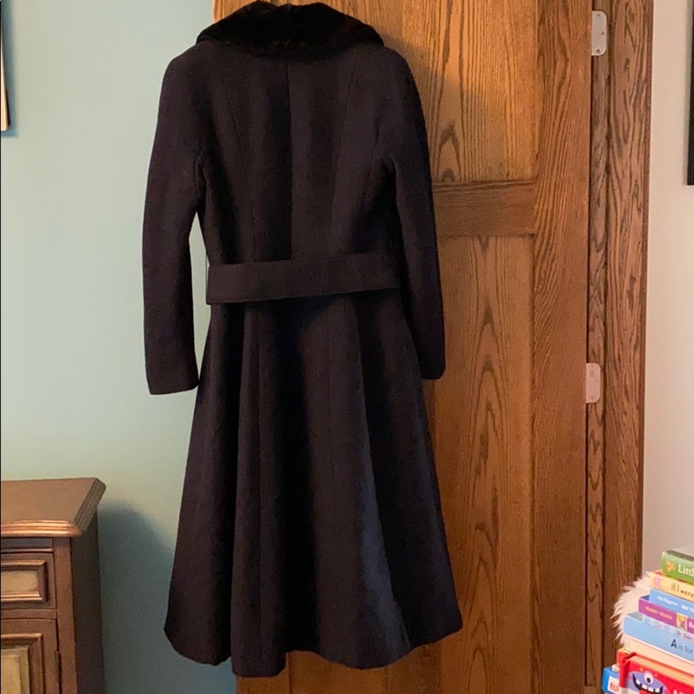Anne Klein Fur Shawl Collar Maxi Coat - Picture 6 of 13